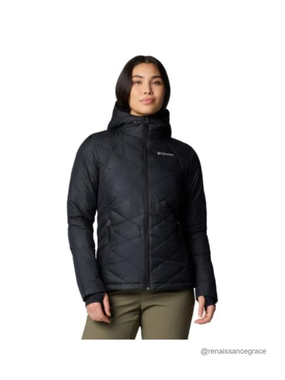 Heat Reflective Quilted Puffer Jacket Hooded Water Repellent